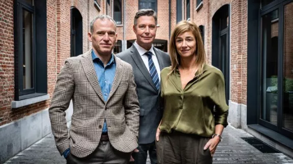 Picture of Kebek with Frank Schelstraete & Vanessa Delacourt